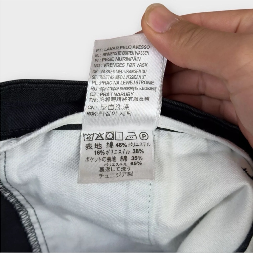 CARHARTT WIP SID Pant Mens 30x32 BLACK Straight Slim Fit Chino Pants Work Wear - Picture 8 of 14